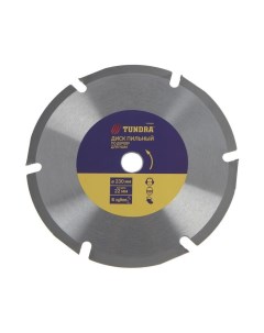 Диск пильный для УШМ ТУНДРА для быстрой и плавной обработки дерева 230 х 22 мм 6 зубов Tundra