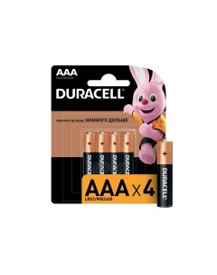 Батарейка Алкалиновая Basic Aaa 1 5v Упаковка 4 Шт Lr03 Mn2400 Bl 4 арт Duracell