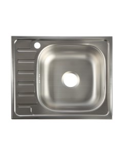Мойка кухонная врезная с сифоном 58х48 см правая нержавеющая сталь 0 6 мм Владикс