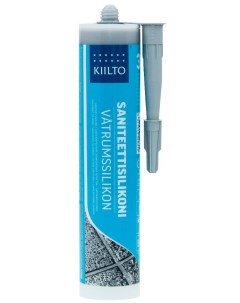 Силиконовый санитарный герметик SANITEETTISILIKONI 310 мл 00 бесцветный Kiilto