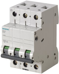 Автоматический выключатель 400V 6KA 3 ПОЛ C 10A Siemens