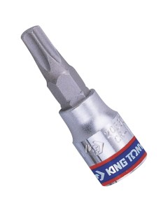 Насадка бита торцевая 1 4 TORX T10 L 37 мм с отверстием 203710 King tony