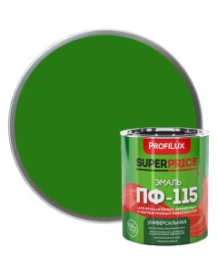 Эмаль ПФ 115 SUPERPRICE зеленая 0 9 кг МП000018735 Profilux