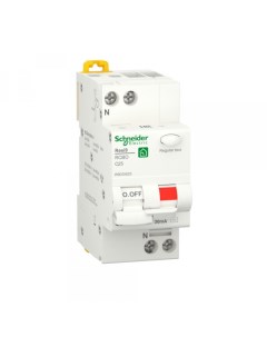 SE RESI9 Автоматический выключатель диф тока ДИФ 1P N С 25А 6000A 30мА тип AС Schneider electric