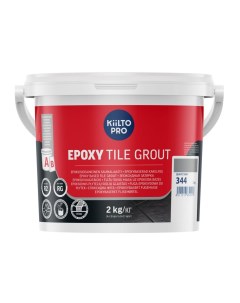 Затирка Epoxy Tile grout 344 quartz grey кварцевый серый Kiilto