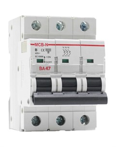 Автоматический выключатель ВА47 MCB N 3P B10 AC Akel