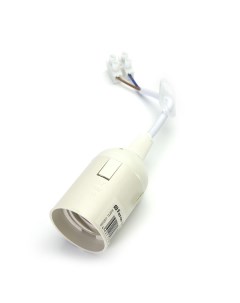 Патрон для ламп общего назначения 41033 E27 LH108 230V пластик белый 38 38 55 Feron