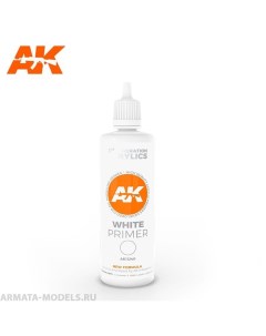AK11240 Грунтовка White Primer 100 ml 3rd Generation Ak interactive