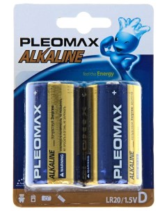 Батарейка Pleomax LR20 2BL щелочная 2 шт Samsung