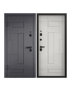 Дверь входная Torex для квартиры металлическая Defender X 950х2050 левый серый белый Torex стальные двери