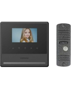 Комплект видеодомофона и вызывной панели CDV 43Y Black AVC305S Commax