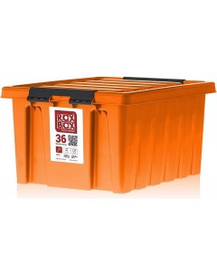 Контейнер с крышкой 36 л оранжевый 036 00 12 Rox box