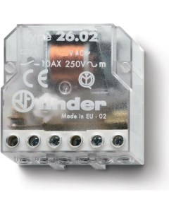 Импульсное реле установка в монтажную коробку 2НО контакта 10А 230В AC 260282300 Finder