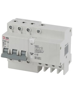 SIMPLE Автоматический выключатель дифференциального тока 3P N 16А 30мА тип АС х ка Б00 Era