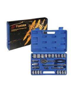 Набор инструментов в кейсе подарочная упаковка Тигр CrV 1 2 25 предметов Tundra