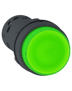 Кнопка 22мм 230В зеленая с подсветкой код XB7NW33M1 1шт Schneider electric