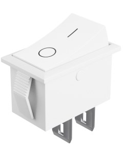 Кнопка выключатель тумблер GSMIN K3 ON OFF 3А 250В AC 2 Pin 15x10x15мм Белый Nobrand