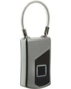Электронный биометрический навесной замок lock со сканером отпечатка тросик Fingerprint