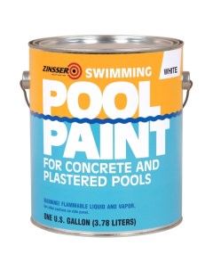 Краска для бассейнов Swimming Pool Paint для бетонных фонтанов Белая 3 78 л Zinsser