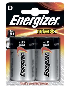 Батарейка MAX D LR20 2 шт Energizer
