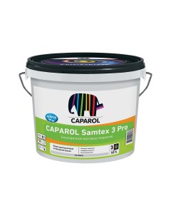 Краска интерьерная Samtex 3 Pro база 3 бесцветная 9 4 л Caparol