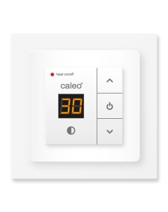 Терморегулятор для теплого пола 720 с адаптерами 3 5 кВт белый Caleo