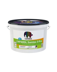 Краска интерьерная Samtex 3 Pro база 1 белая 1 25 л Caparol