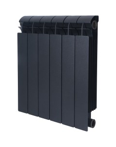 Биметаллический радиатор Style Plus 500 7 секций черный Т 228268 Global