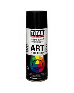 Краска Professional Art of the colour черная глянец RAL9005 400мл аэрозольная Tytan