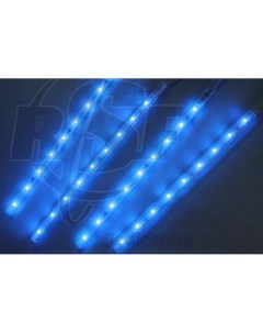 Светодиодный светильник линейный 4x25см синий 220В Sds