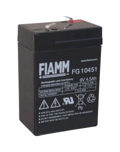 Батарея аккумуляторная 6 В 4 5 Ач FG10451 Fiamm