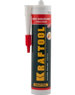 Герметик силиконовый красный температуростойкий от 62 С до 275 С 300мл Kraftool