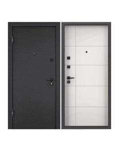 Дверь входная Torex для квартиры металлическая Terminal C 950х2050 левый серый белый Torex стальные двери