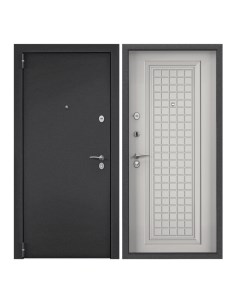 Дверь входная Torex для квартиры металлическая Terminal D 950х2050 левый черный белый Torex стальные двери