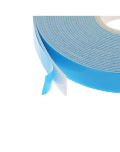 Клейкая лента TORSO двусторонняя вспененная синий защитный слой 12 мм x 5 м Nobrand