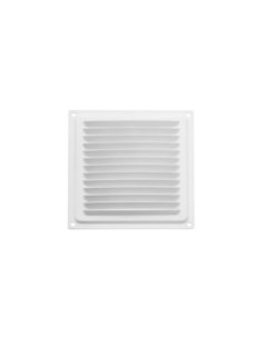 Решетка вентиляционная 100х100 с сеткой белый комплект 8 шт Домарт