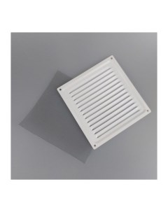 Решетка вентиляционная 150х150 с сеткой белая комплект 8 шт Домарт