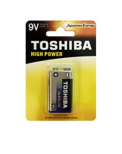 Батарейка 6LR61 щелочная alkaline КРОНА High Power 1шт 9V Toshiba
