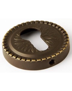 Накладка дверная с круг осн под цилиндр Cylinder ET CL BB 17 коричневая бронза Armadillo