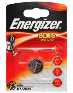 Батарейка Lithium CR2016 1 шт Energizer