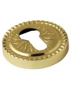 Накладка дверная с круглым основанием под цилиндр Cylinder ET CL Gold 24 золото Armadillo