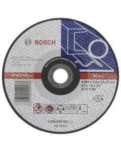 Диск отрезной абразивный МЕТАЛЛ 180Х3 мм 2608600321 Bosch
