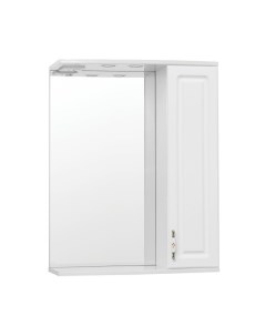 Зеркальный шкаф Олеандр 2 65 С Люкс белый Style line