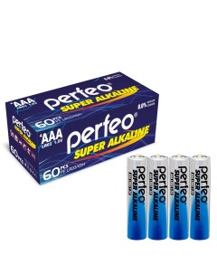 Батарейка LR03 4SH Super Alkaline 60 шт Perfeo