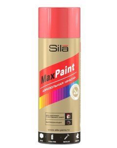 Аэрозольная краска Max Paint универсальная RAL3020 красная 520 мл Сила