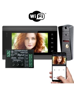 Комплект модуль сопряжения Луч i комбинированный видеодомофон MUSE WIFI KIT 310sl Alfavision