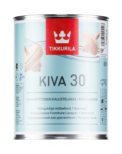 Лак для мебели Kiva 30 Универсальный 0 9 л Tikkurila