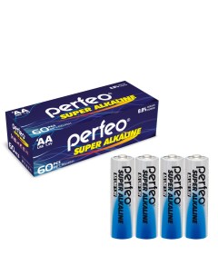 Батарейки Super Alkaline AA LR6 60 шт 30x2 шт Perfeo