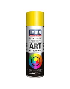 Краска аэрозоль professional art желтая 400 мл RAL 1018 Tytan