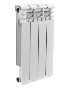 Биметаллический радиатор 4 секции белый 89570 Rommer
